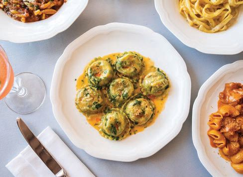 Monarch offers a spin on traditional Italian fare with dishes like shrimp scampi ravioli PHOTO BY: EMILY CARLEY