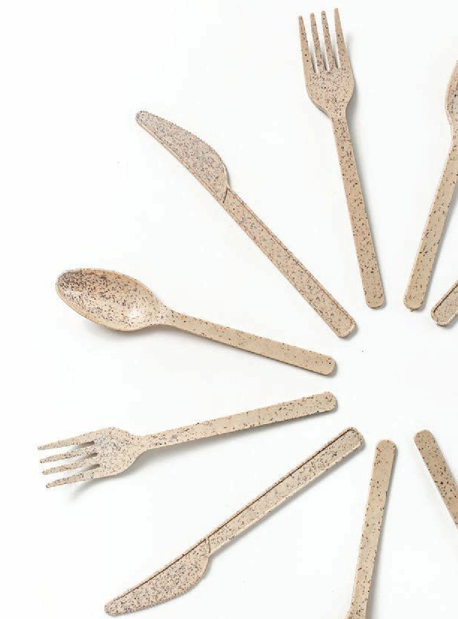 PlantSwitch has created sustainable cutlery and straws that can biodegrade in any environment. PHOTO COURTESY OF PLANTSWITCH