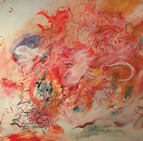 Sara Issakharian, “To be Titled” (2021, acrylic, pastel, charcoal and color pencil on canvas), 198.1 by 452.1 centimeters SARA ISSAKHARIAN PHOTO COURTESY OF SITE 131