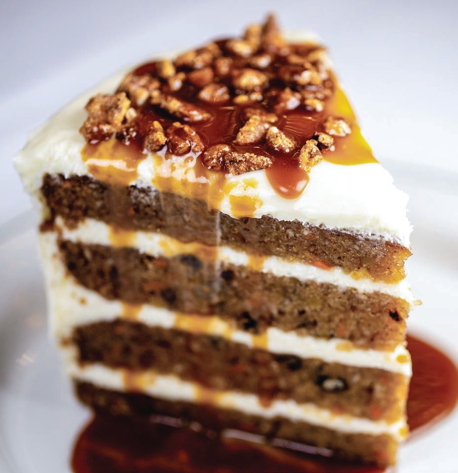 Delicious carrot cake PHOTO COURTESY OF TRULUCK’S RESTAURANT GROUP