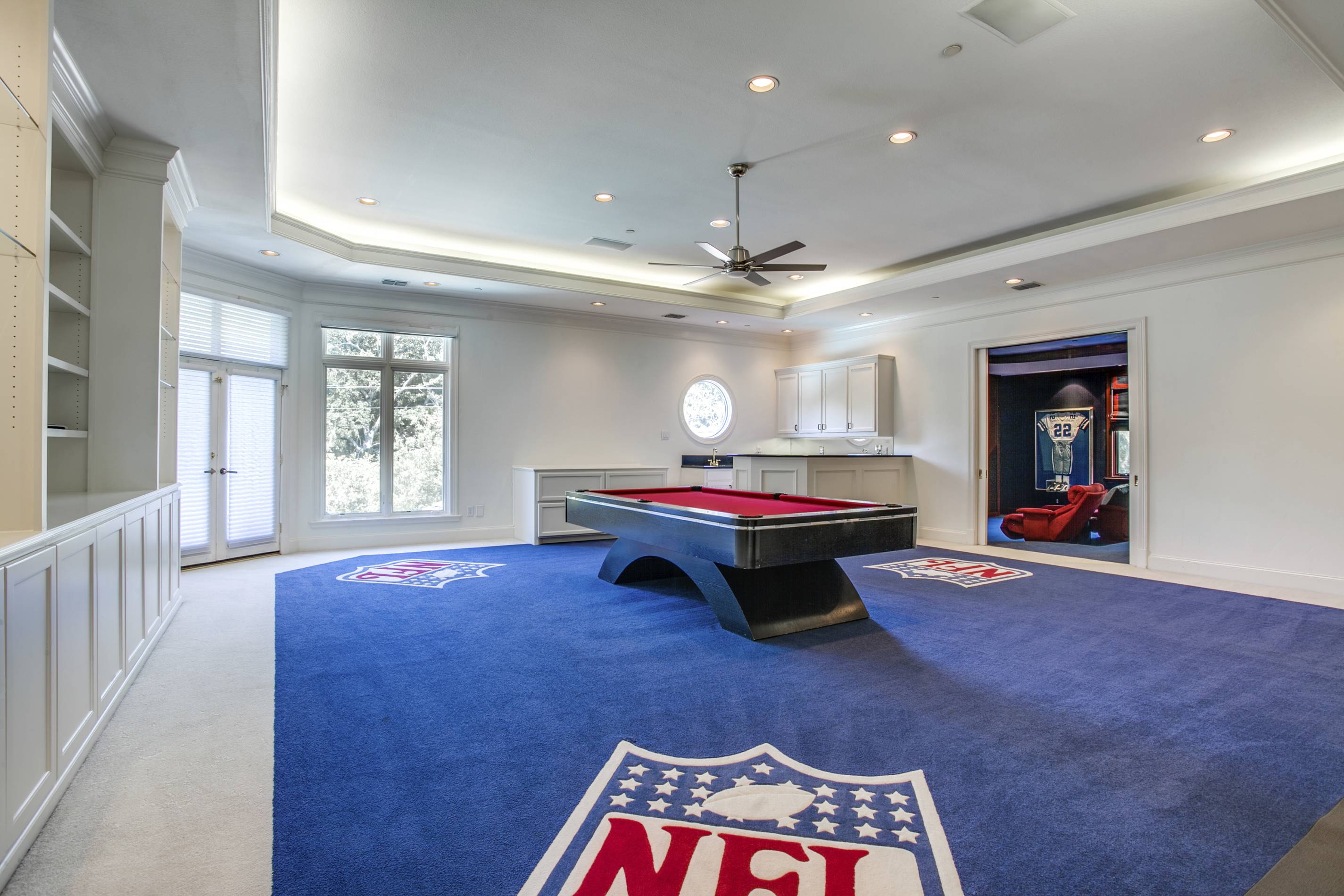 Emmit Smith house in Dallas game room